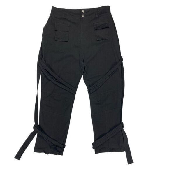 Maniere De Voir Black Straight Leg Pants - Picture 2 of 16